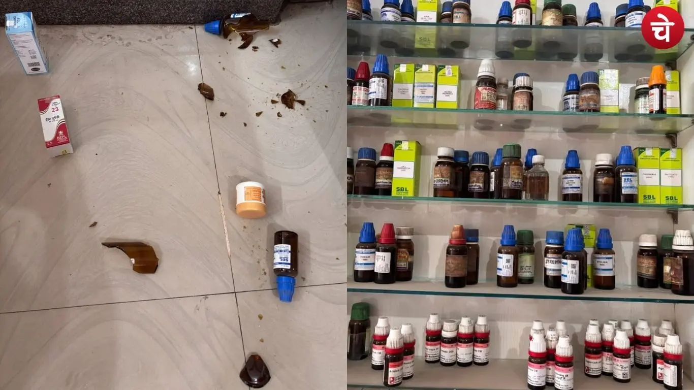 गोरखपुर में डीजे के कंपन से क्लिनिक में टूटीं दवाइयां, डॉक्टर ने साझा किए सबूत